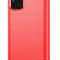 Накладка силиконовая для Xiaomi Redmi Note 11 5G / Note 11T 5G / Poco M4 Pro 5G под карбон и сталь красная