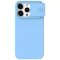 Накладка Nillkin Cam Shield Silky Silicone Case для iPhone 15 Pro Max Haze Blue (голубая)